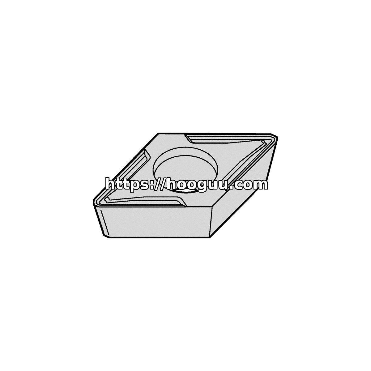 Original Kennametal DCMT3251FW Carbide Turning Insert - Diamond 55° KCK20 DCMT3251FW KCK20