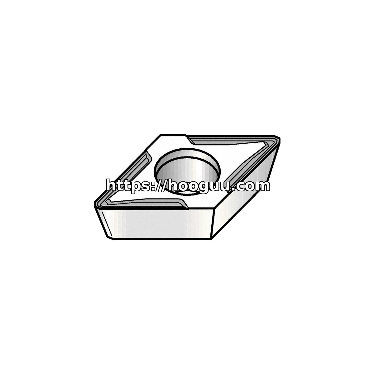 Original Kennametal DPMT2152FW Carbide Turning Insert - Diamond 55° KCU10B DPMT2152FW KCU10B