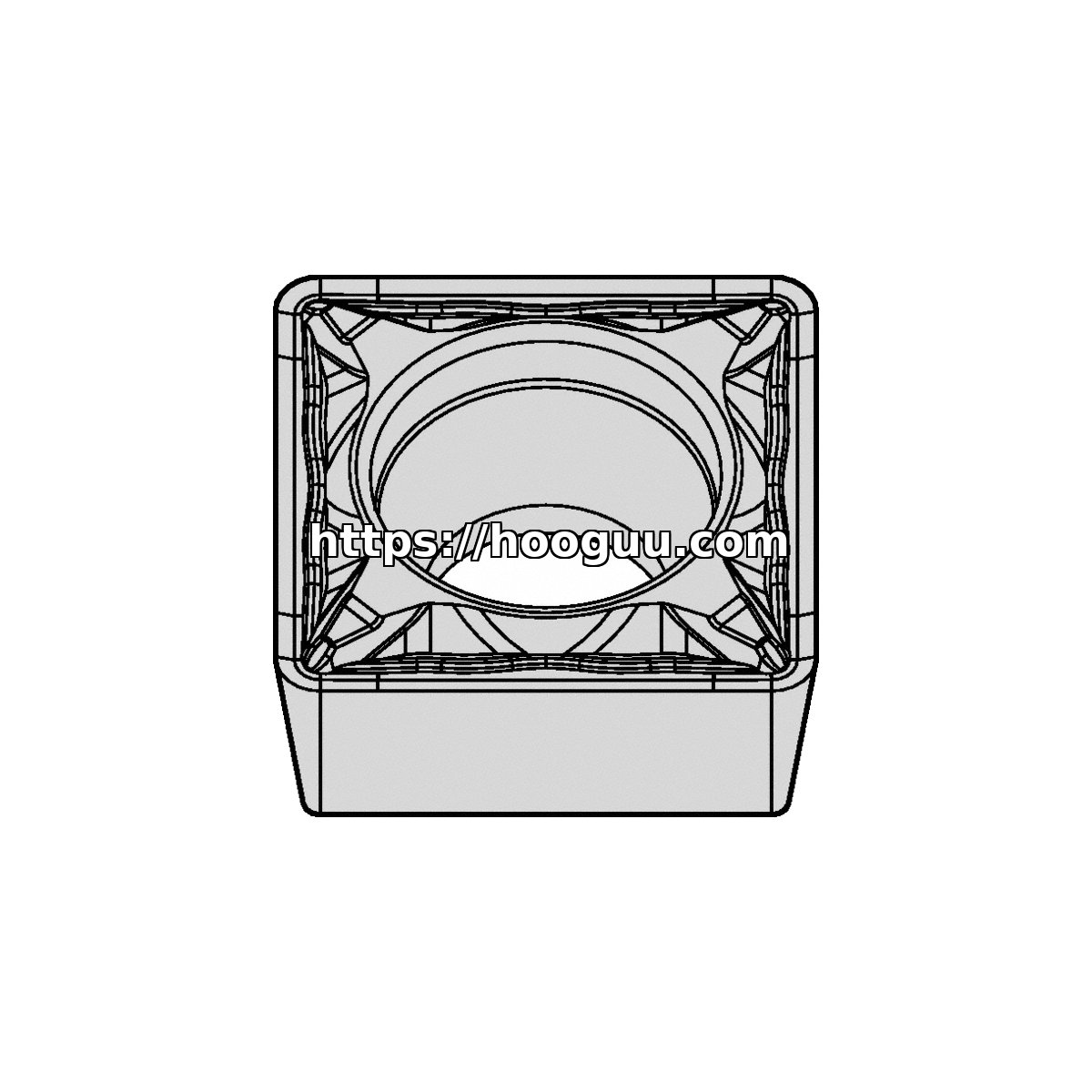 Original Kennametal SPMT3251FP KCU25 Carbide Turning Insert - Square | Titanium, Non-ferrous