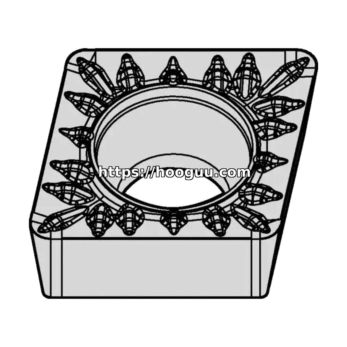 Original Kennametal CPMT2151MP Carbide Turning Insert - Diamond 80° KCS10B CPMT2151MP KCS10B