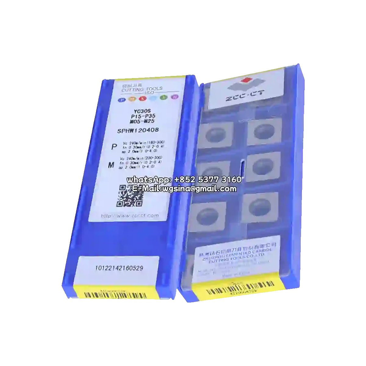 Original ZCC-CT SPHW120408 Carbide Insert - Square | Steel (10 PCS) YC30S SPHW120408 YC30S