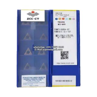 Original ZCC-CT TCMT110204-EF YBG205 Carbide Insert - Triangle | Steel, Stainless Steel (10 PCS)
