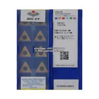 Original ZCC-CT TCMT16T308-HM YBC251 Carbide Insert - Triangle | Steel & More (10 PCS)