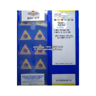 Original ZCC-CT TCMT16T308-HR YBC251 Carbide Insert - Triangle | Steel (10 PCS)