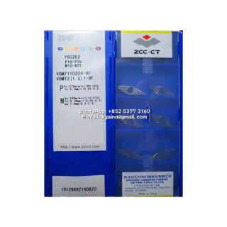 Original ZCC-CT VBMT110204-HF YBG202 Carbide Insert - Diamond 35° | Steel (10 PCS)