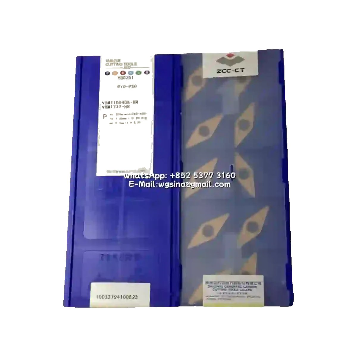 Original ZCC-CT VBMT160408-HR YBC251 Carbide Insert - Diamond 35° | Steel & More (10 PCS)