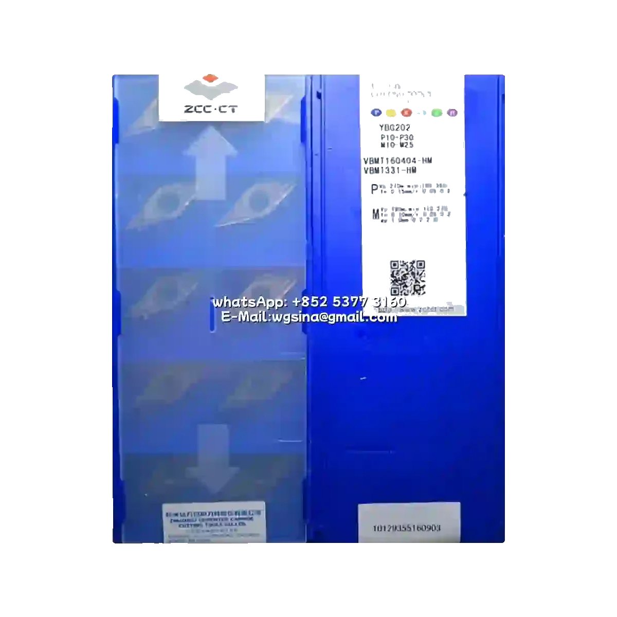 Original ZCC-CT VBMT160404-HM YBG202 Carbide Insert - Diamond 35° | Steel & More (10 PCS)