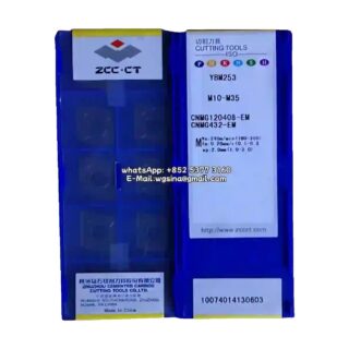 Original ZCC-CT CNMG120408-EM YBM253 Carbide Insert - Diamond 80° | Steel, Stainless Steel (10 PCS)