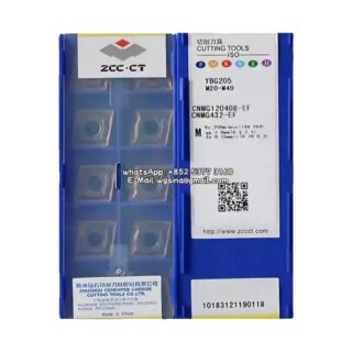 Original ZCC-CT CNMG120408-EF YBG205 Carbide Insert - Diamond 80° | Steel, Stainless Steel (10 PCS)
