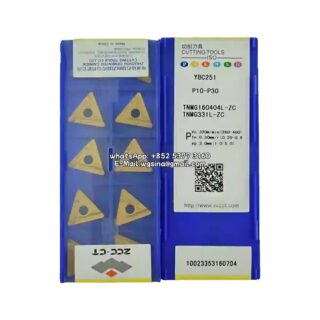 Original ZCC-CT TNMG160404L-ZC YBC251 Carbide Insert - Triangle | Steel (10 PCS)