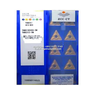Original ZCC-CT TNMG160408-DM YBM251 Carbide Insert - Triangle | Steel, Stainless Steel (10 PCS)