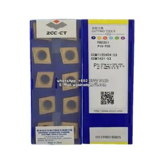 Original ZCC-CT CCMT120404-53 YBC251 Carbide Insert - Diamond 80° | Steel, Stainless Steel (10 PCS)