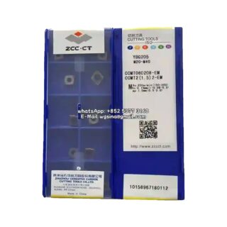 Original ZCC-CT CCMT060208-EM YBG205 Carbide Insert - Diamond 80° | Steel, Stainless Steel (10 PCS)