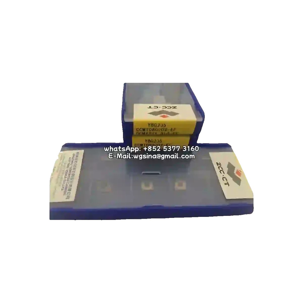 Original ZCC-CT CCMT060204-HF YBC152 Carbide Insert - Diamond 80° | Steel (10 PCS)
