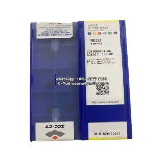 Original ZCC-CT CCMT060204-HM YBC252 Carbide Insert - Diamond 80° | Steel, Cast Iron (10 PCS)