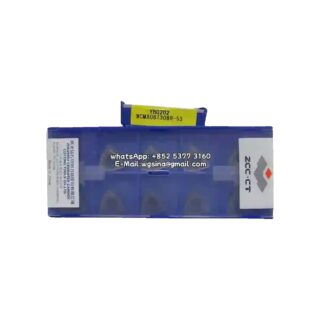 Original ZCC-CT WCMX06T308R-53 YBG202 Carbide Insert - Trigon 80° | Steel, Stainless Steel (10 PCS)
