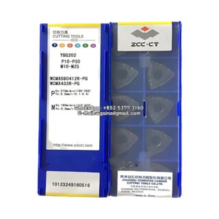 Original ZCC-CT WCMX080412R-PG YBG202 Carbide Insert - Trigon 80° | Steel, Stainless Steel (10 PCS)