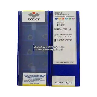 Original ZCC-CT WCMX040208R-53 YBG202 Carbide Insert - Trigon 80° | Steel & More (10 PCS)