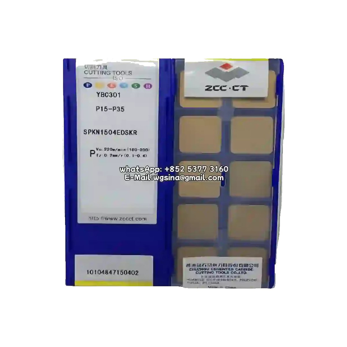 Original ZCC-CT SPKN1504EDSKR YBC301 Carbide Insert - Square | Steel (10 PCS)
