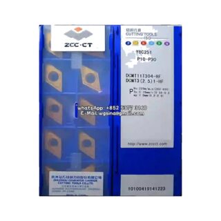 Original ZCC-CT DCMT11T304-HF YBC251 Carbide Insert - Diamond 55° | Steel, Cast Iron (10 PCS)