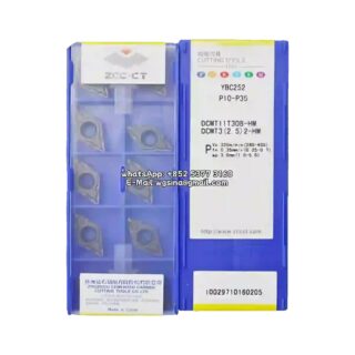 Original ZCC-CT DCMT11T308-HM YBC252 Carbide Insert - Diamond 55° | Steel, Stainless Steel (10 PCS)