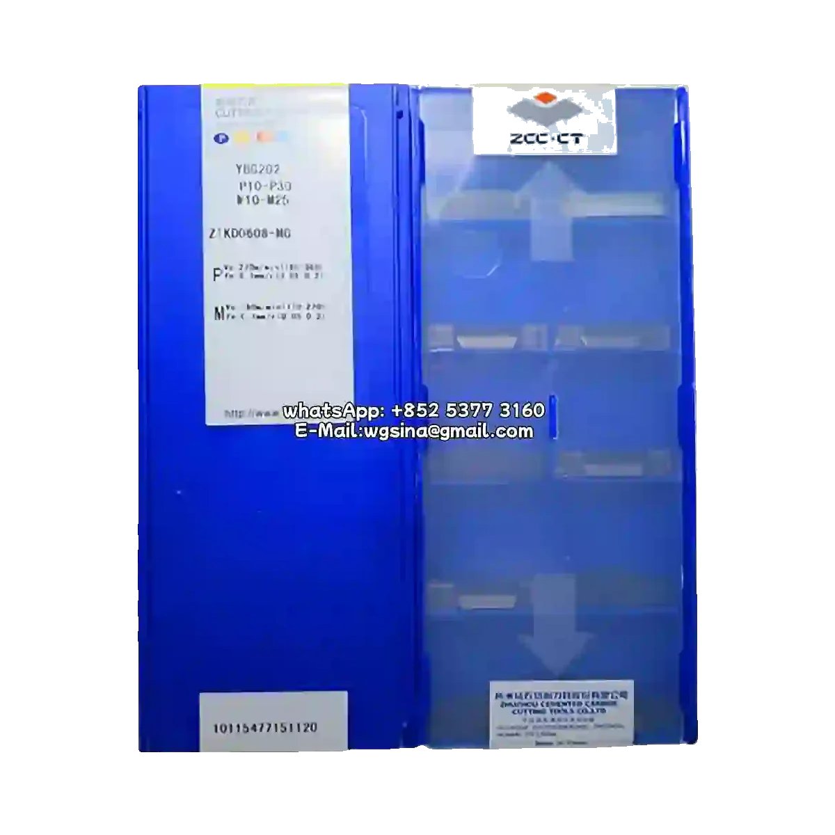 Original ZCC-CT ZTKD0608-MG YBG202 Carbide Insert | Steel (10 PCS)