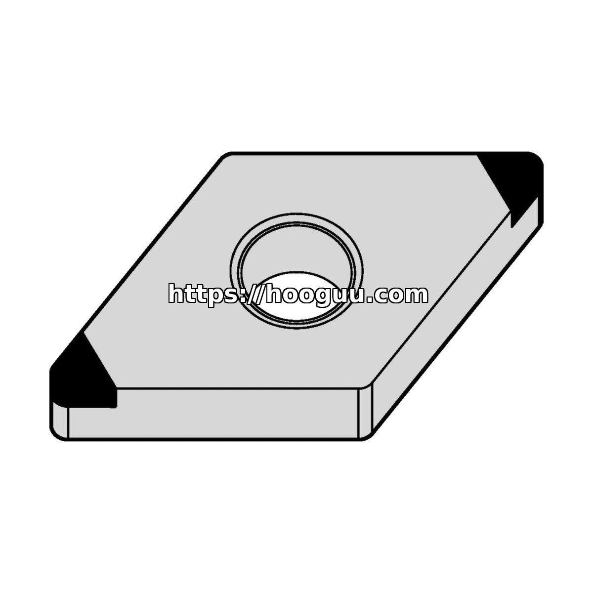 Original Kennametal DNGA432EMT Carbide Turning Insert - Diamond 55° | Cast Iron PCBN DNGA432EMT PCBN