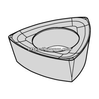 Original Kennametal WPGX030204LN080 Carbide Milling Insert - Trigon 80° | Steel, Cast Iron KCKP10 WPGX030204LN080 KCKP10