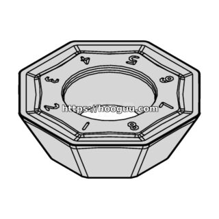 Original Kennametal OFPT53AFEN4GB Carbide Milling Insert - Octagonal | Cast Iron OFPT06L5AFENGB KCK20B