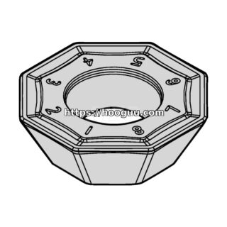 Original Kennametal OFPT64AFEN6GB Carbide Milling Insert - Octagonal OFPT07L6AFENGB KCK20B