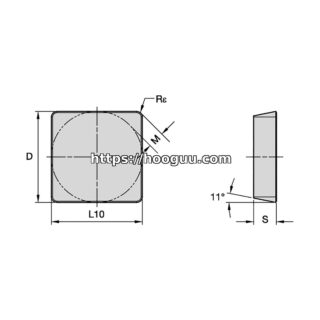 Original Kennametal SPG322S0825 Carbide Turning Insert - Square | Steel & More KYHK15B SPG322S0825 KYHK15B