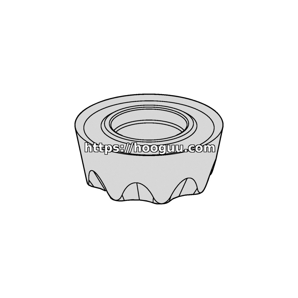 Original Kennametal RPET1204M0ELEJ Carbide Milling Insert - Round | Titanium RPET1204MOELEJ KCSM30