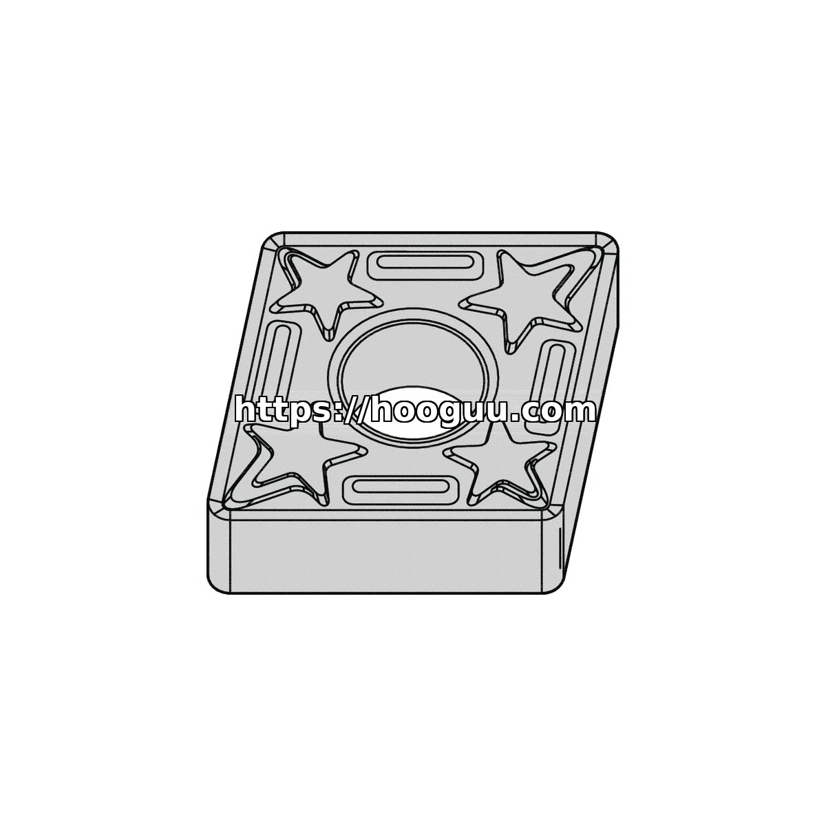 Original Kennametal KCP25B Carbide Turning Insert - Parallelogram 55° | Steel CNMG432 LF CNMG432 LF KCP25B