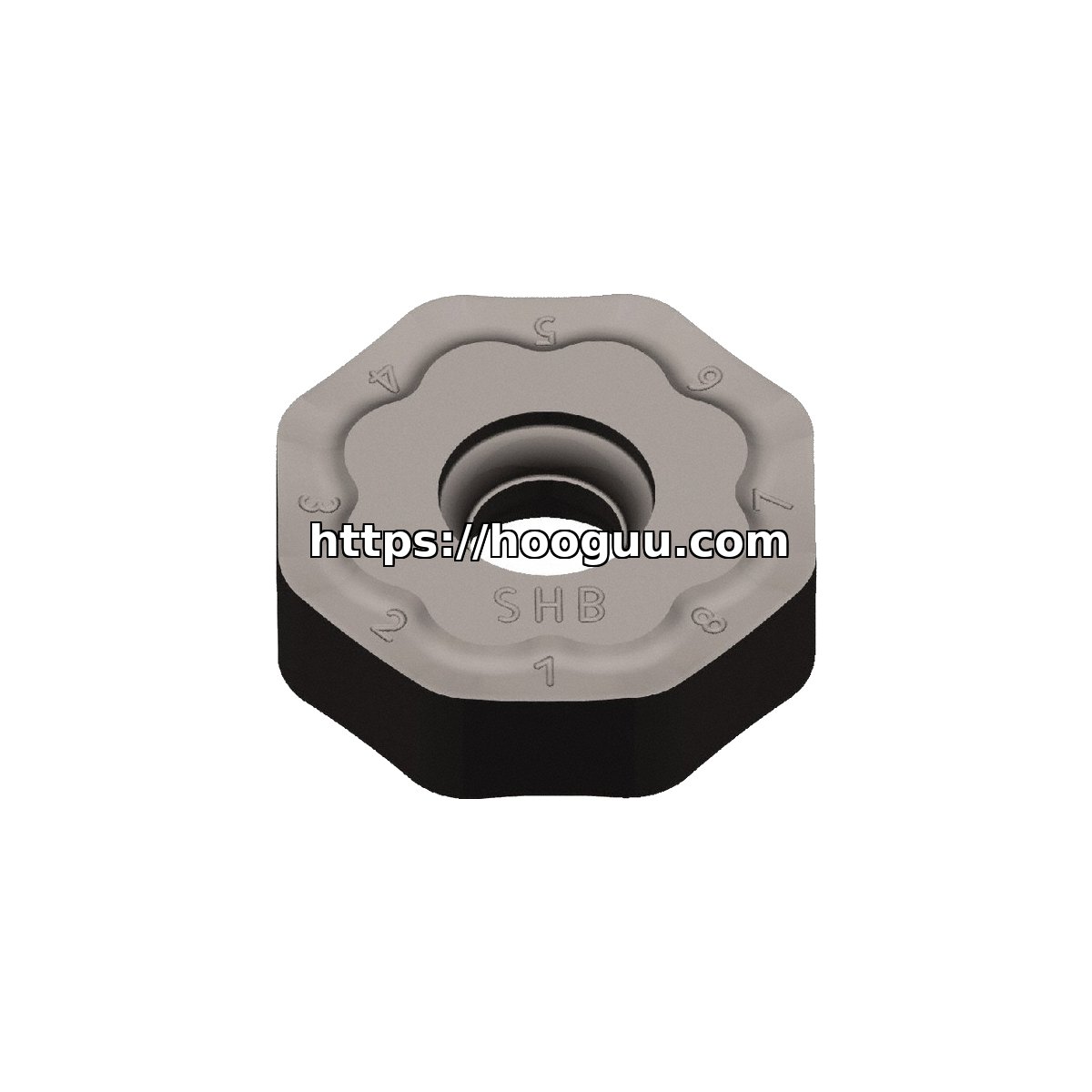 Original Kennametal ONGX080620SNHB Carbide Milling Insert - Octagonal | Cast Iron, Non-ferrous KCPK30 ONGX080620SNHB KCPK30