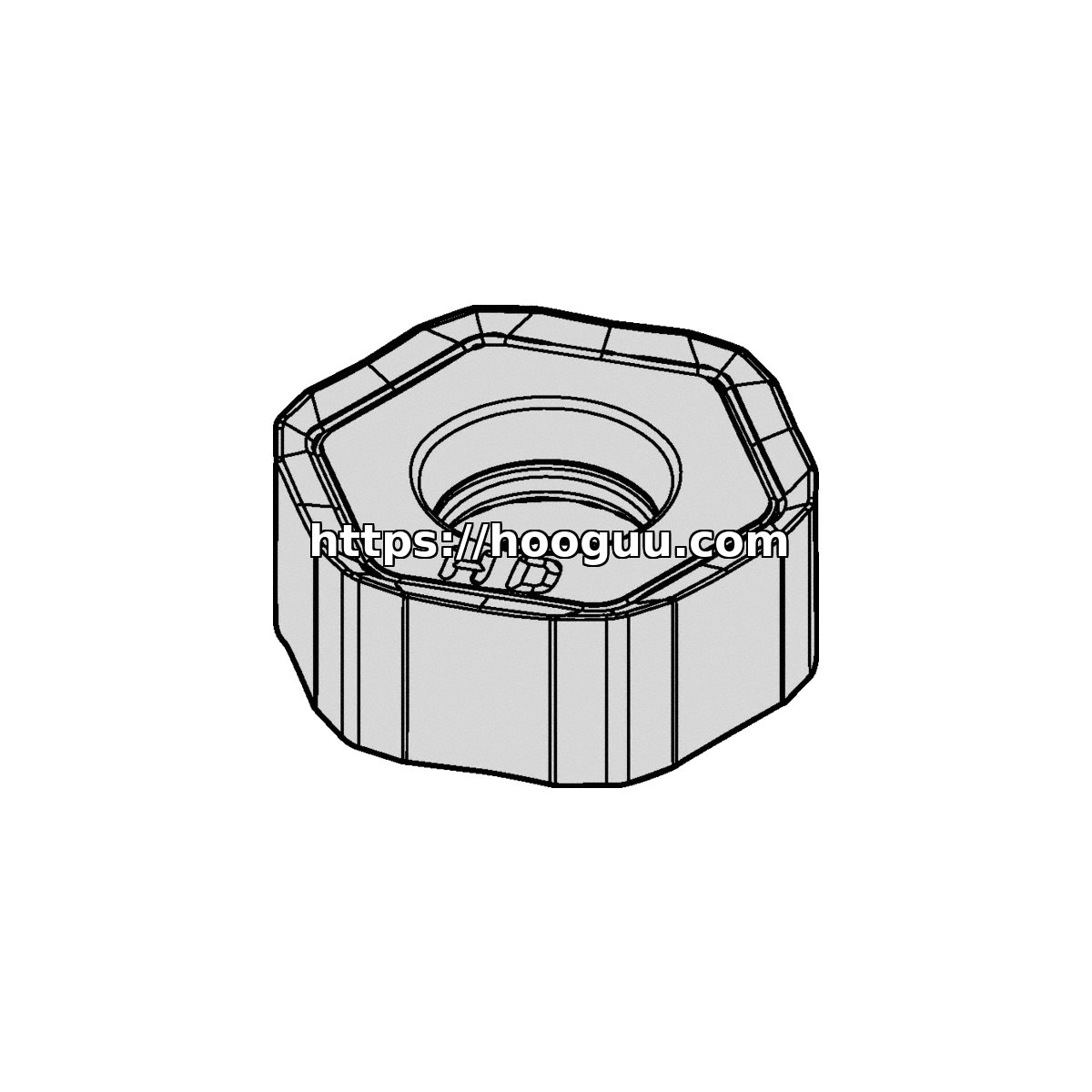 Original Kennametal KC522M Carbide Milling Insert - Parallelogram 55° | Steel & More HNGJ0604ANSNHD HNGJ0604ANSNHD KC522M