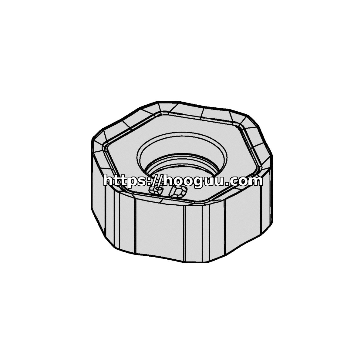 Original Kennametal HNPJ43ANSNGD Carbide Milling Insert - Hexagonal | Steel & More HNPJ0604ANSNGD KCSM40