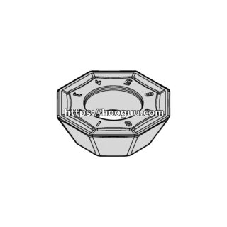 Original Kennametal OFKT64AFEN6GB Carbide Milling Insert - Octagonal | Steel, Stainless Steel OFKT07L6AFENGB KCPM40