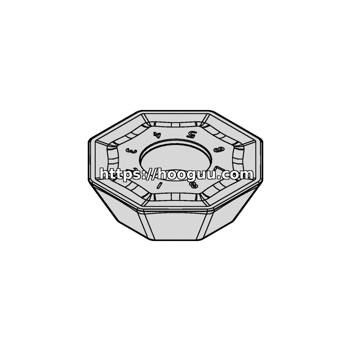 Original Kennametal OFKT64AFSN6HB Carbide Milling Insert - Octagonal | Steel & More OFKT07L6AFSNHB KCSM40