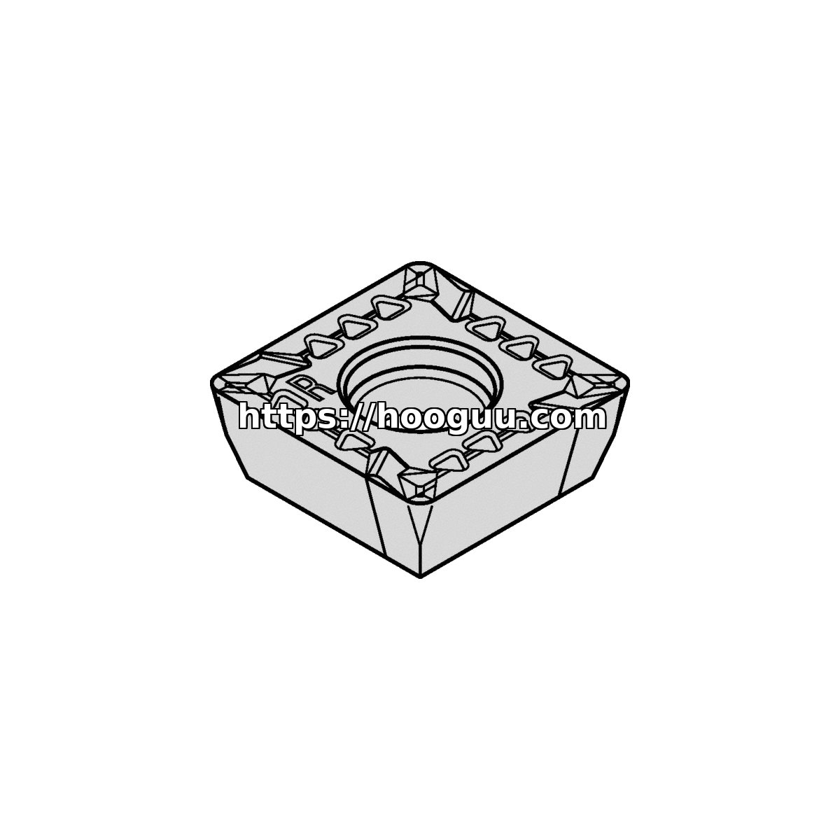 Original Kennametal SDPT43PDER8GB2 Carbide Milling Insert - Square | Steel & More SDPT1204PDERGB2 KCSM40