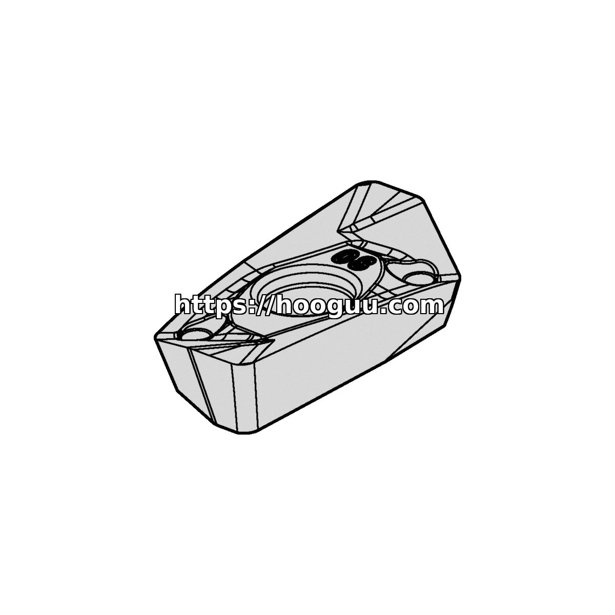 Original Kennametal EC1412EGD Carbide Milling Insert - Diamond 75° EDCT140412PDERGD KCSM40