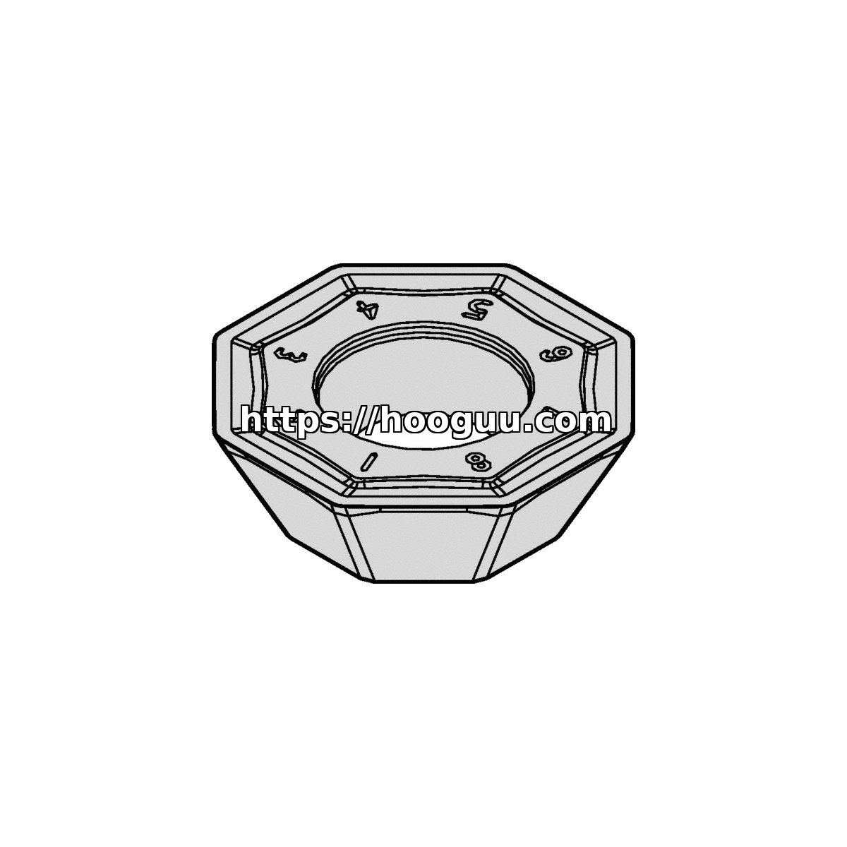 Original Kennametal OFKT53AFEN6LB Carbide Milling Insert - Octagonal | Steel & More OFKT06L5AFENLB KCSM40