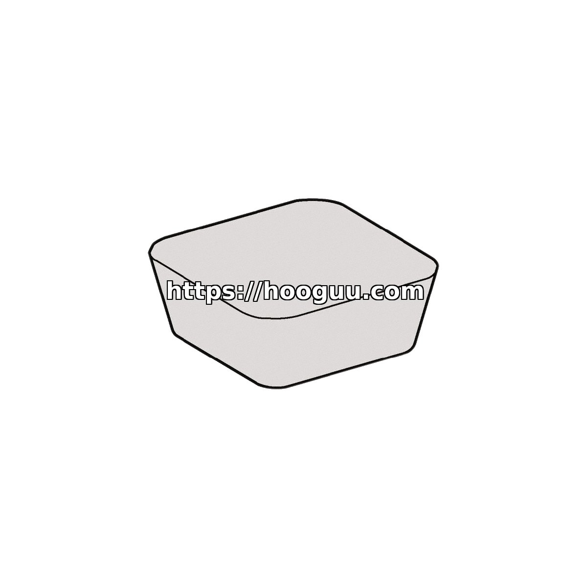 Original Kennametal SDHN43ZZSN4W Carbide Milling Insert - Square | Steel & More SDHN1204ZZSN4W KBK50