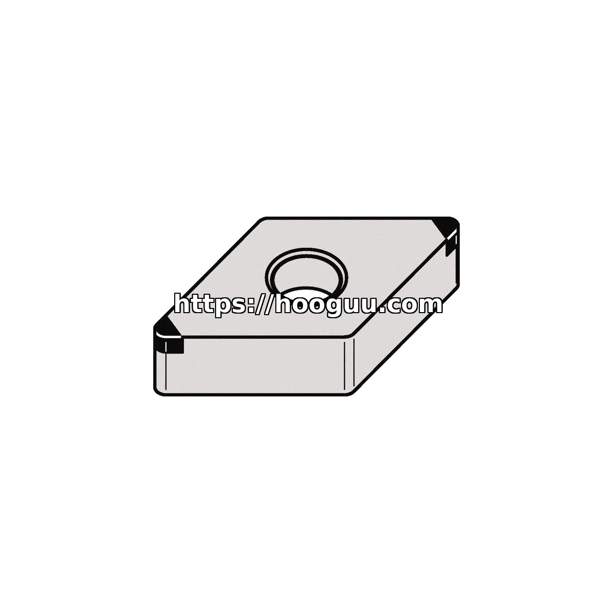 Original Kennametal DNGA433S0525FWMT H10 Carbide Turning Insert - Diamond 55° | Cast Iron KBH10 DNGA433S0525FWMT KBH10