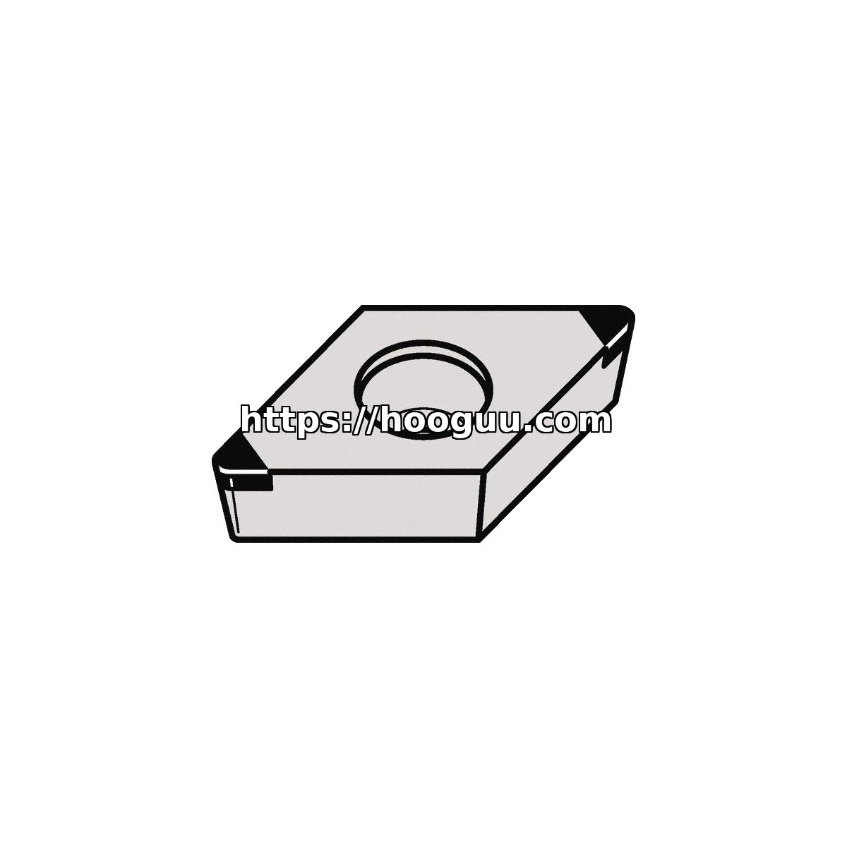 Original Kennametal DCGW3252S0525MT H10 Carbide Turning Insert - Diamond 55° | Non-Ferrous, Composites KBH10 DCGW3252S0525MT KBH10