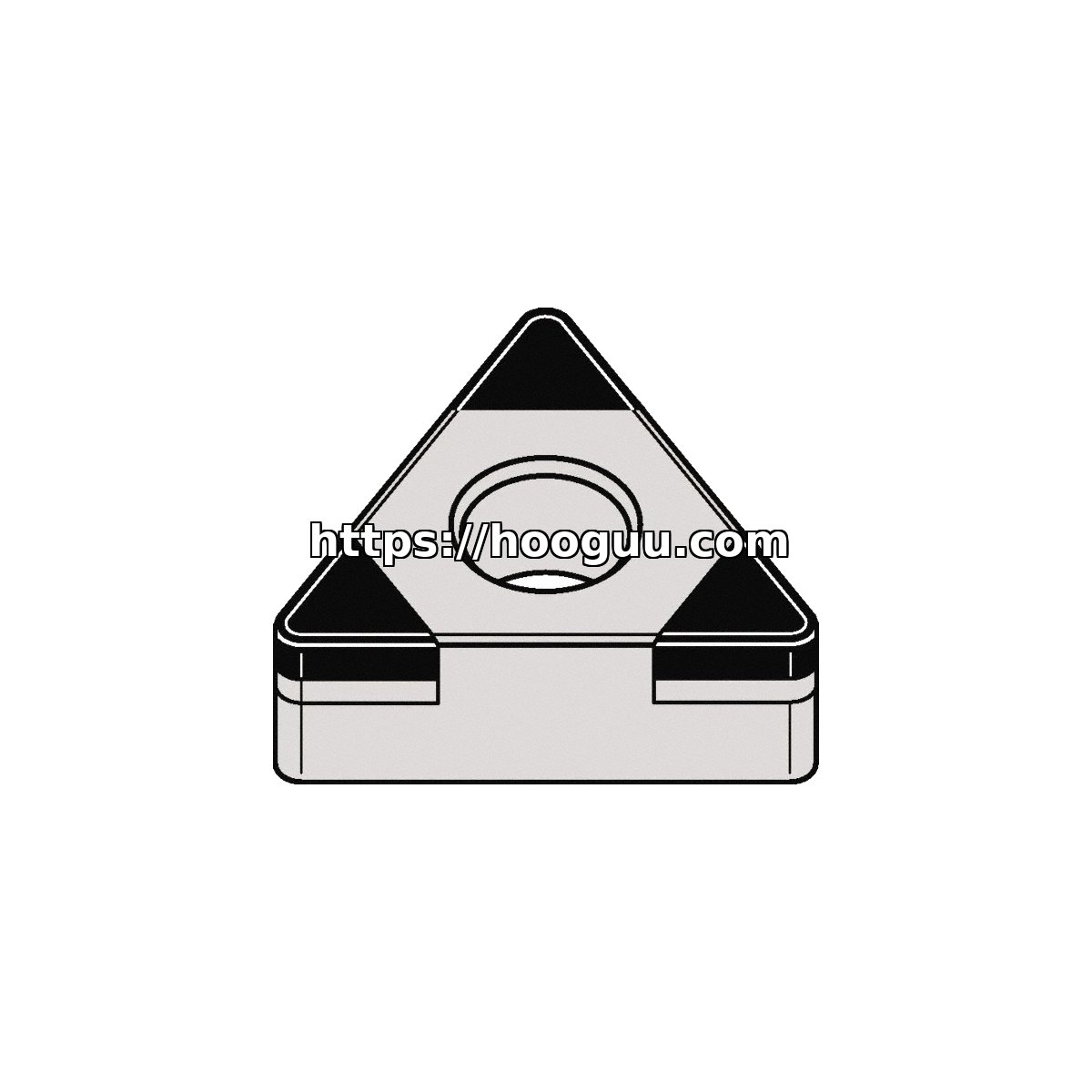 Original Kennametal TNGA333S0415MT H10 Carbide Turning Insert - Triangle | Non-Ferrous, Composites KBH10 TNGA333S0415MT KBH10