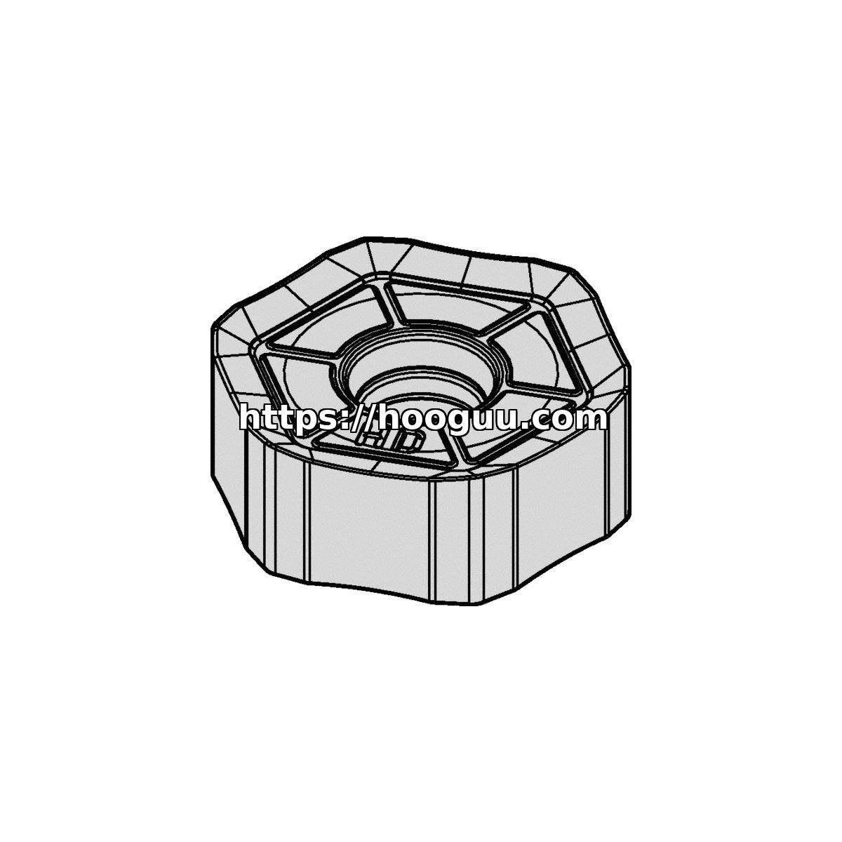 Original Kennametal HNGJ535ANSNHD Carbide Milling Insert - Hexagonal HNGJ0905ANSNHD KCK15