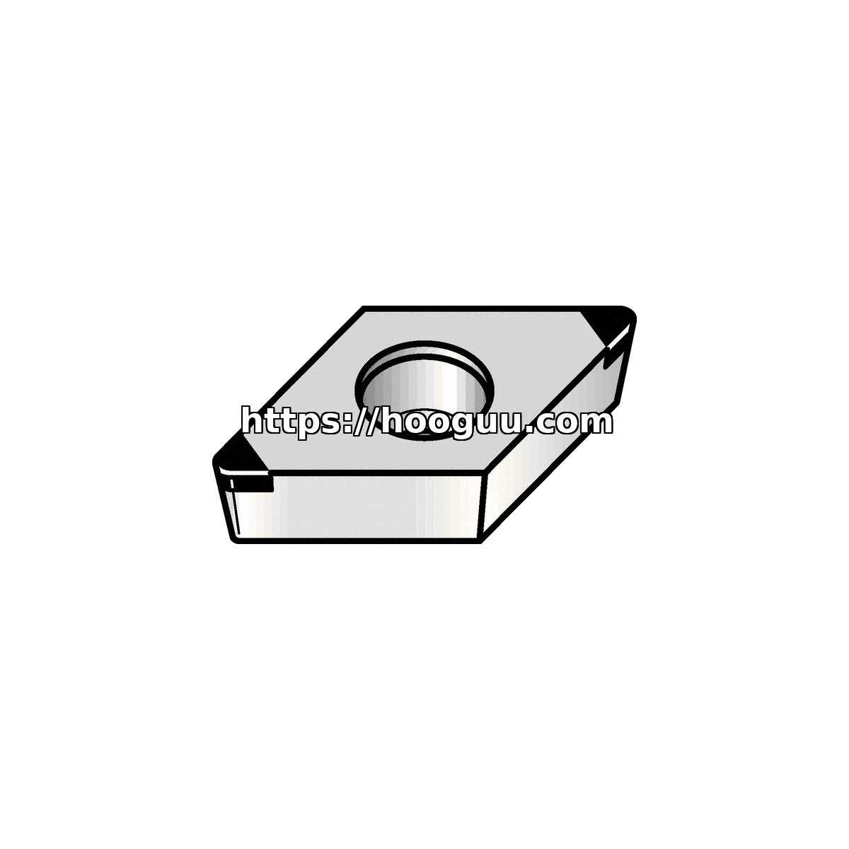 Original Kennametal DCGW32.52S0415FWMT Carbide Turning Insert - Diamond 55° | Cast Iron PCBN DCGW32.52S0415FWMT PCBN