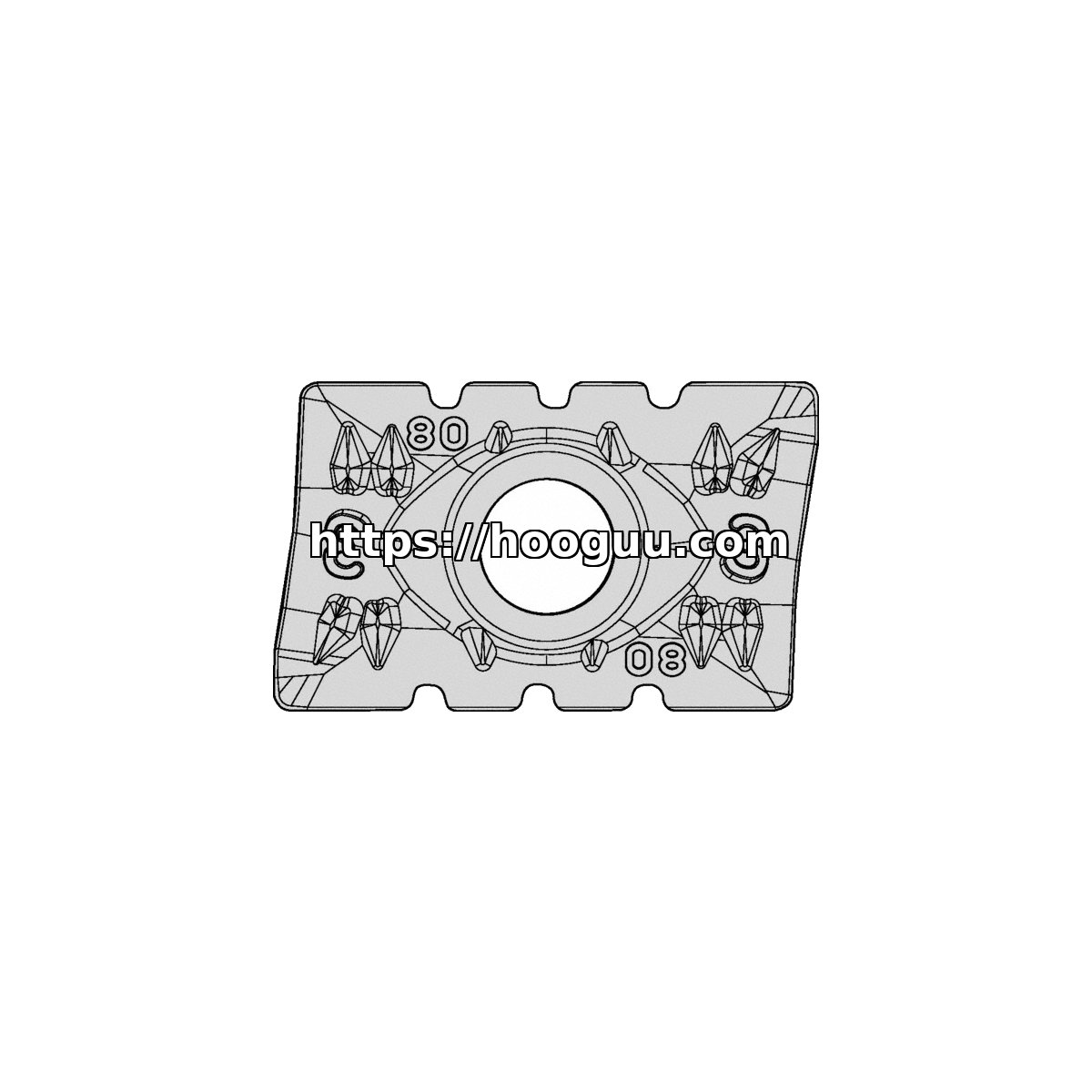 Original Kennametal APMT250616ER-G4 KC720M Carbide Milling Insert - Parallelogram 85°