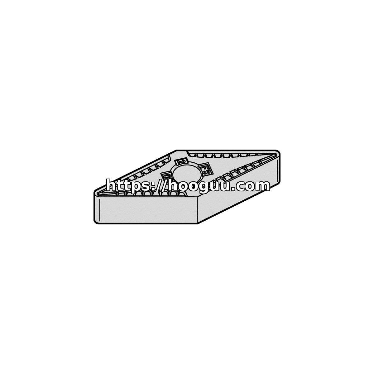 Original Kennametal VNGG330.5FS Carbide Turning Insert - Diamond 35° | Non-ferrous KCU10 VNGG330.5FS KCU10
