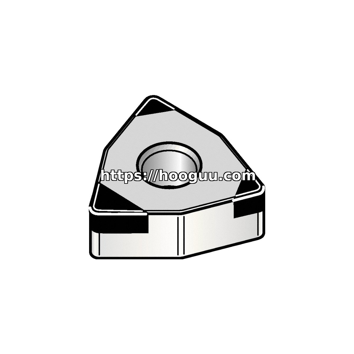 Original Kennametal WNGA432S0415FWHBMT Carbide Turning Insert - Trigon 80° | Cast Iron PCBN WNGA432S0415FWHBMT PCBN